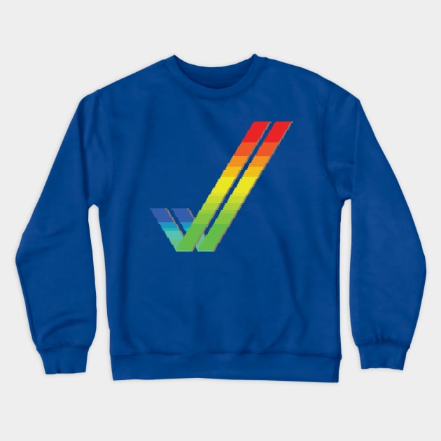 Commodore Amiga Workbench Tick Logo Crewneck Sweatshirt by Meta Cortex